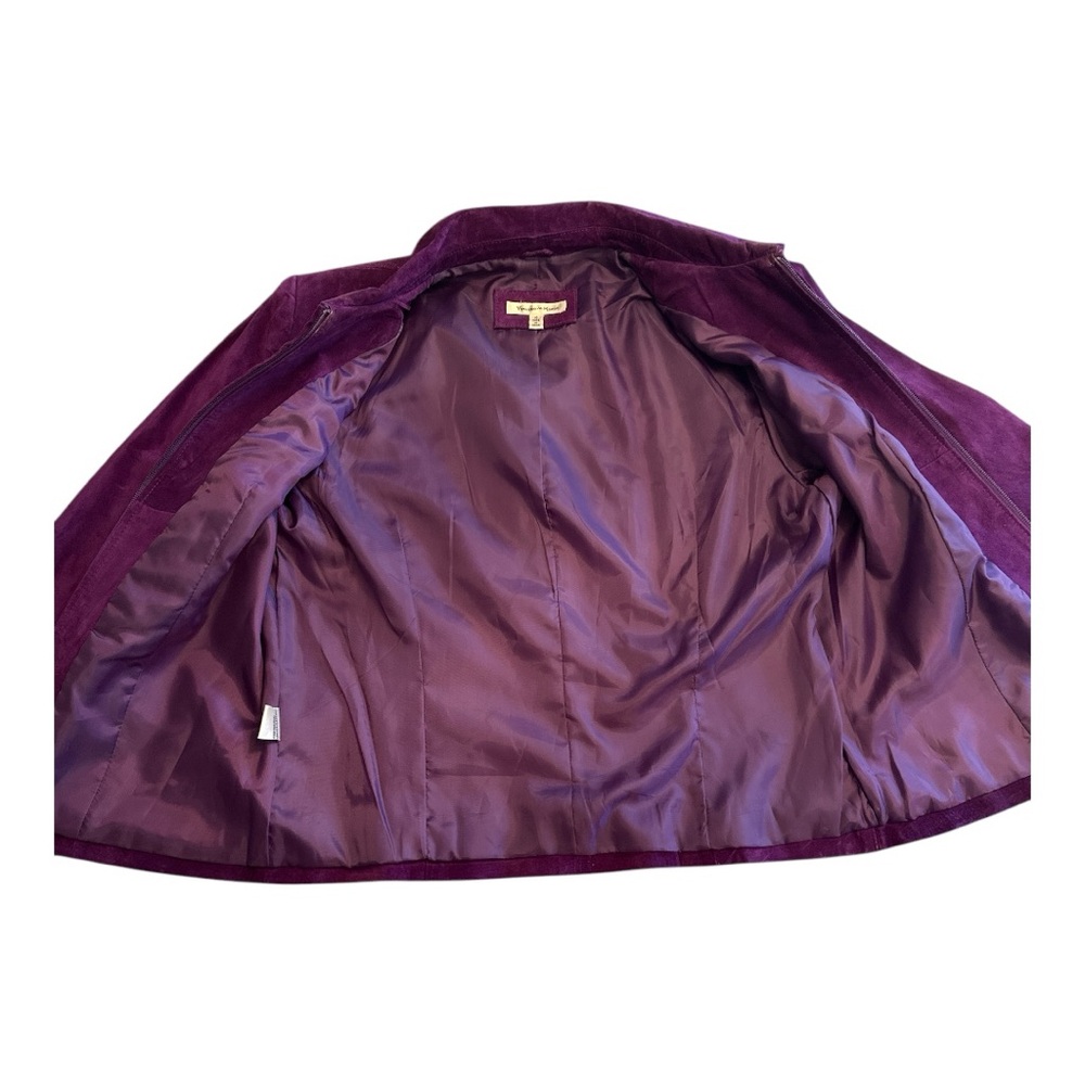 Purple suede Jacket - Picture 2 of 10